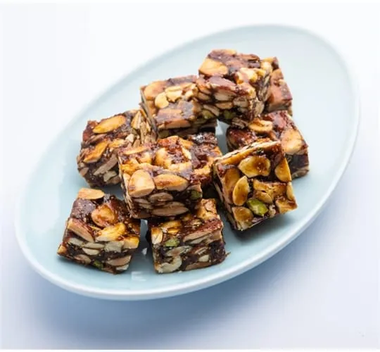 Dates Almond Walnut Barfi 